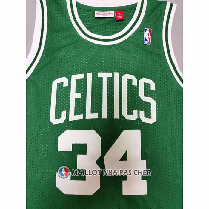 Maillot Boston Celtics Paul Pierce NO 34 Hardwood Classics Throwback Vert